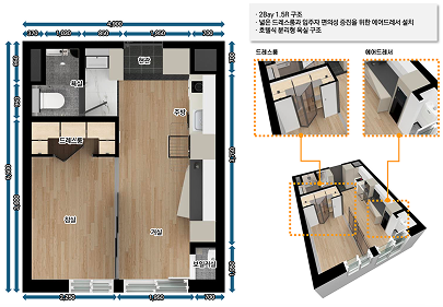 A 평면도